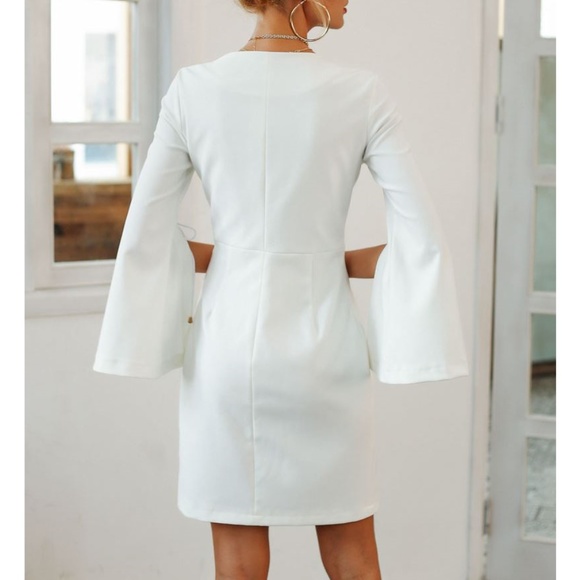 💕HOST PICK💕Elegant dress Lace up Double Breasted - Picture 5 of 8